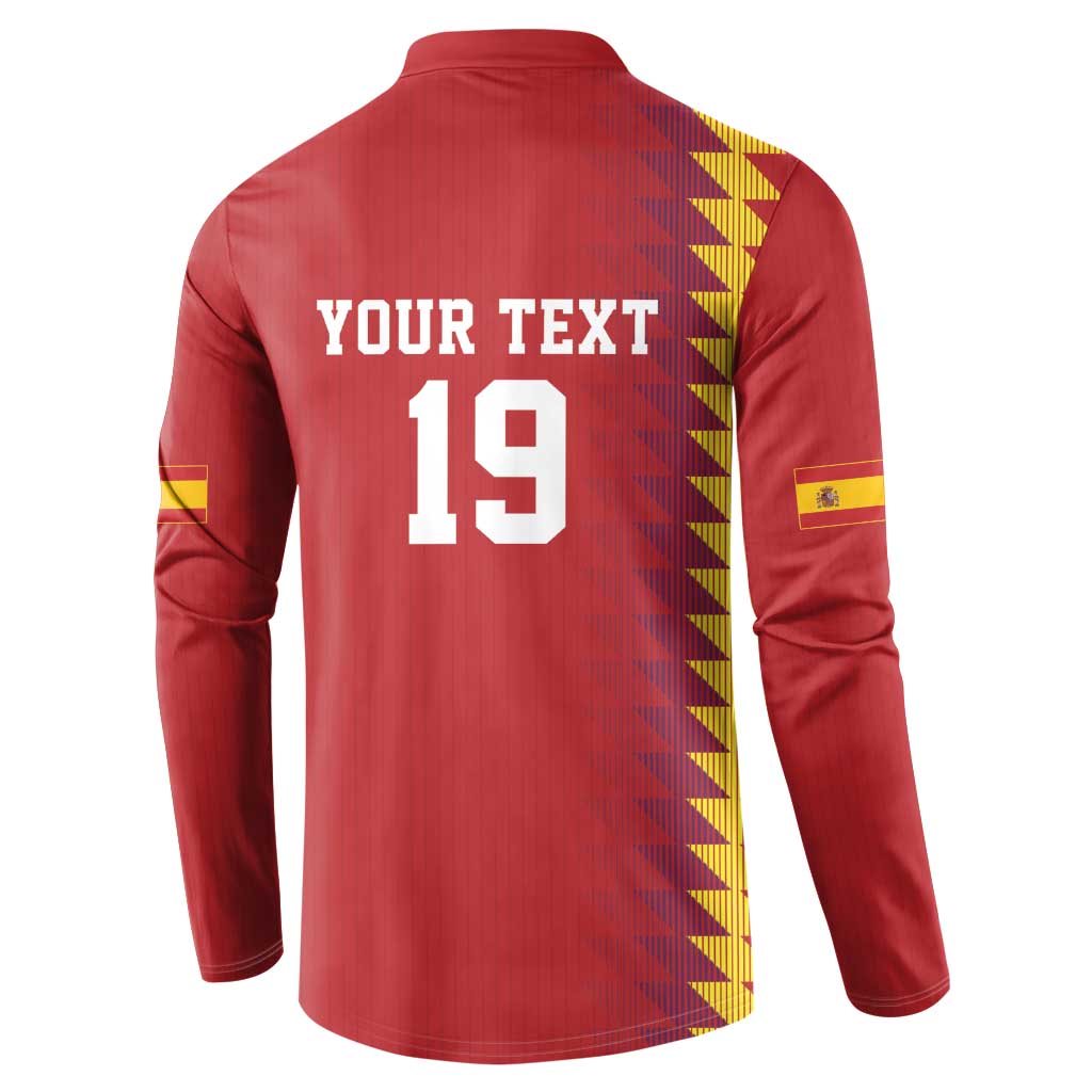 Custom World Football 2026 Spain Button Sweatshirt Spanish Bull Rising Champions - Wonder Print Shop