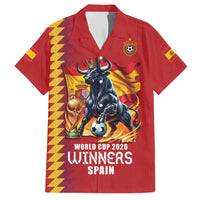 Custom World Football 2026 Spain Hawaiian Shirt Spanish Bull Rising Champions - Wonder Print Shop
