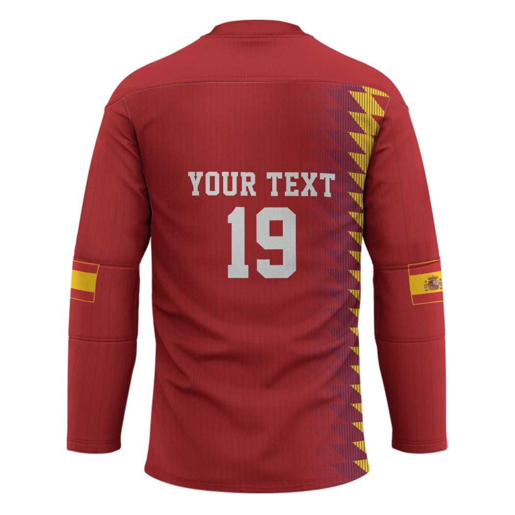 Custom World Football 2026 Spain Hockey Jersey Spanish Bull Rising Champions - Wonder Print Shop
