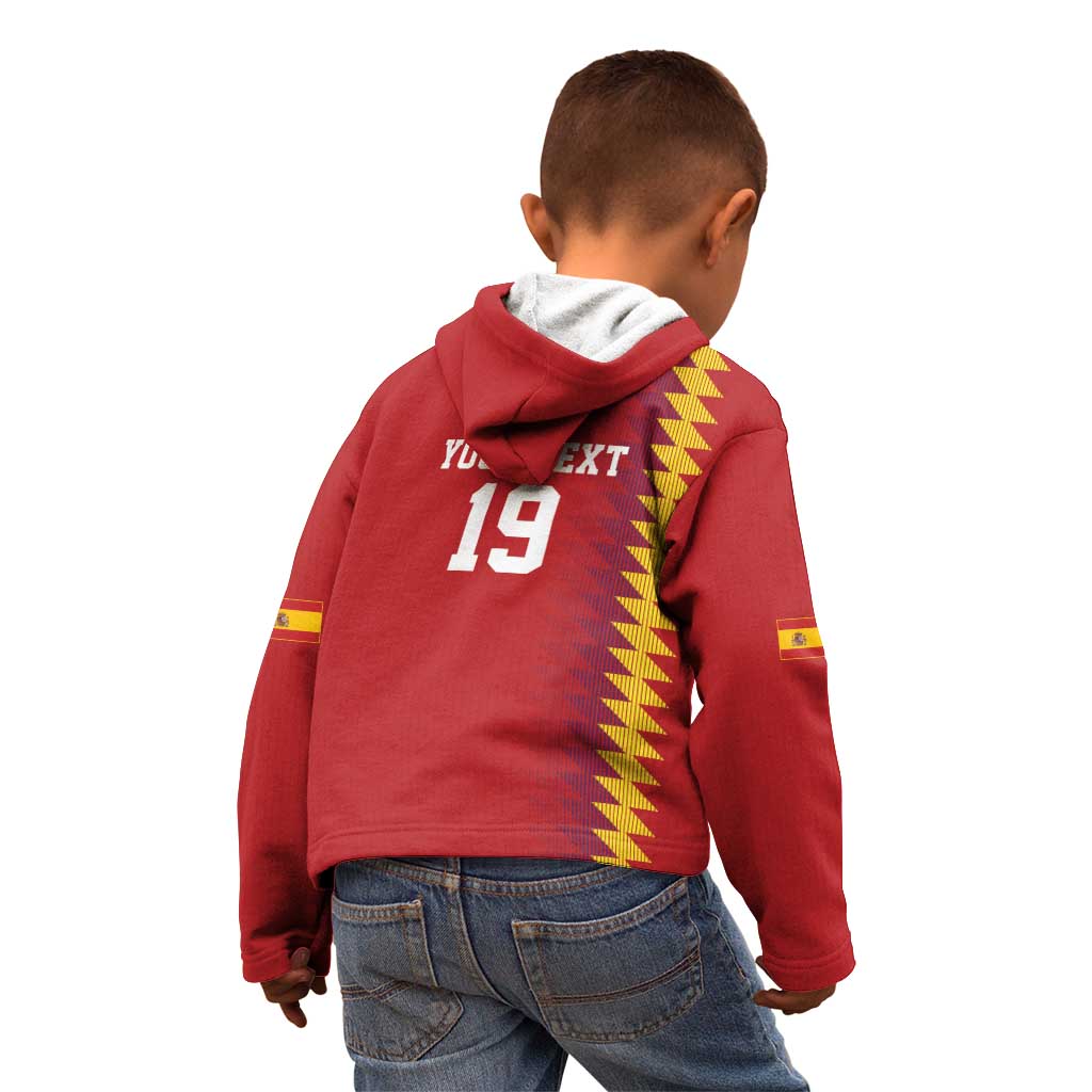 Custom World Football 2026 Spain Kid Hoodie Spanish Bull Rising Champions - Wonder Print Shop