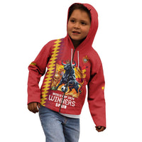 Custom World Football 2026 Spain Kid Hoodie Spanish Bull Rising Champions - Wonder Print Shop