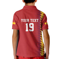 Custom World Football 2026 Spain Kid Polo Shirt Spanish Bull Rising Champions - Wonder Print Shop