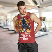 Custom World Football 2026 Spain Men Tank Top Spanish Bull Rising Champions - Wonder Print Shop