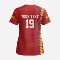 Custom World Football 2026 Spain Scrub Top Spanish Bull Rising Champions - Wonder Print Shop