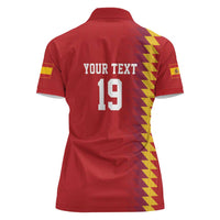 Custom World Football 2026 Spain Women Polo Shirt Spanish Bull Rising Champions - Wonder Print Shop