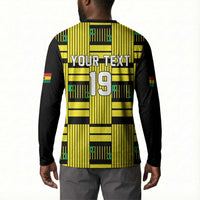 Custom World Football 2026 Ghana Button Sweatshirt Rise With The Black Stars
