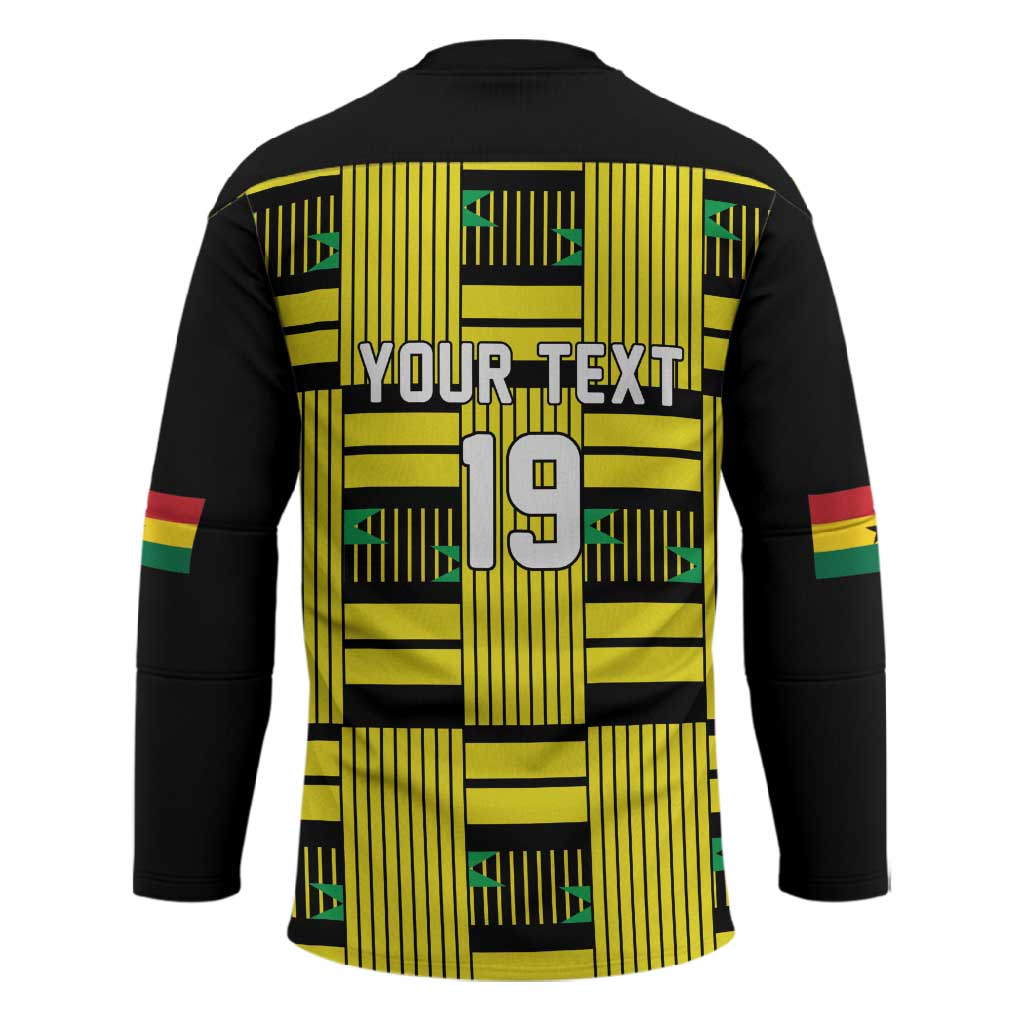 Custom World Football 2026 Ghana Hockey Jersey Rise With The Black Stars