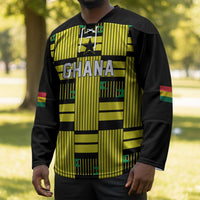 Custom World Football 2026 Ghana Hockey Jersey Rise With The Black Stars