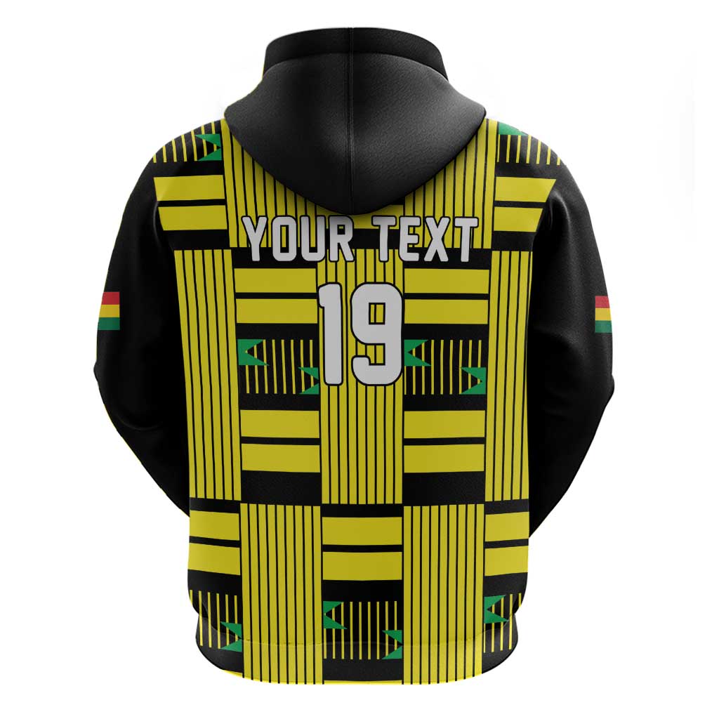 Custom World Football 2026 Ghana Hoodie Rise With The Black Stars