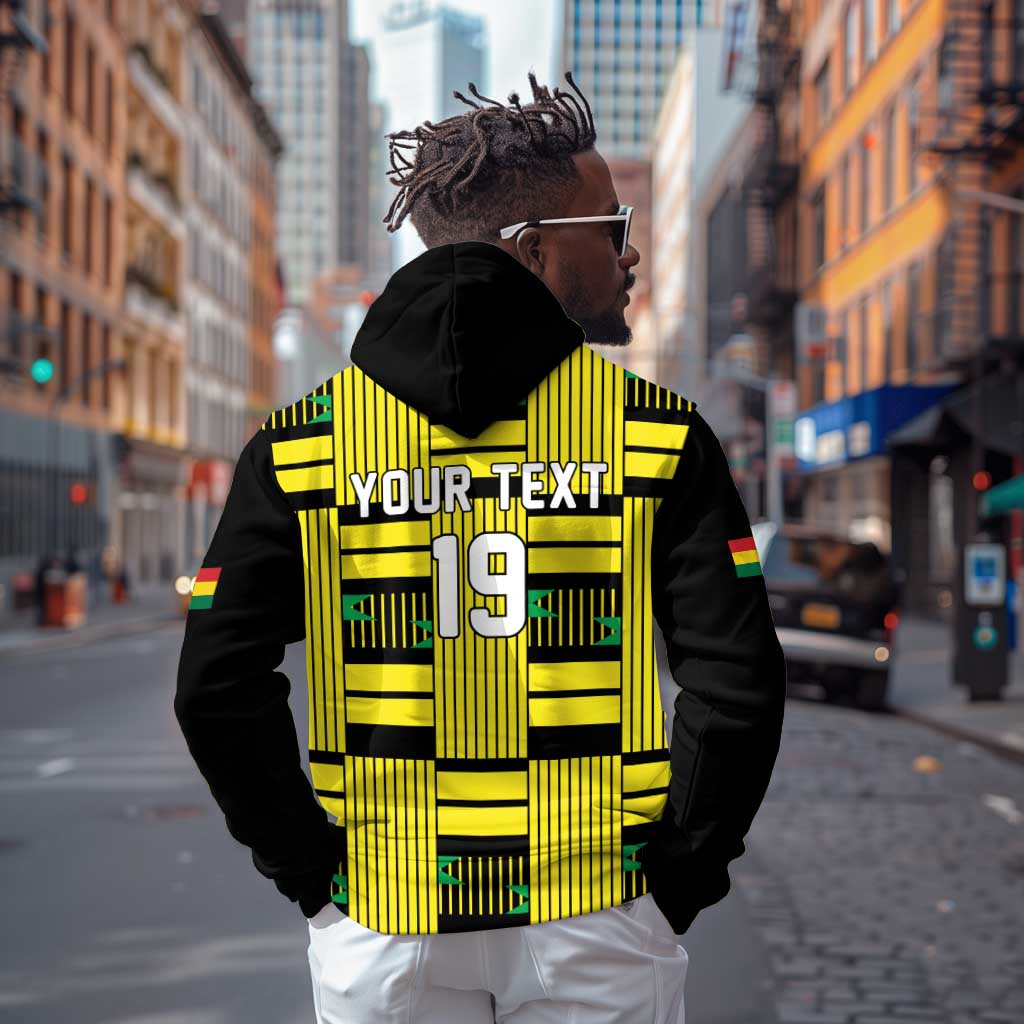 Custom World Football 2026 Ghana Hoodie Rise With The Black Stars