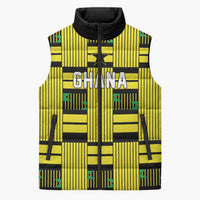 Custom World Football 2026 Ghana Sleeveless Puffer Jacket Rise With The Black Stars