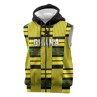 Custom World Football 2026 Ghana Sleeveless Zip Hoodie Rise With The Black Stars