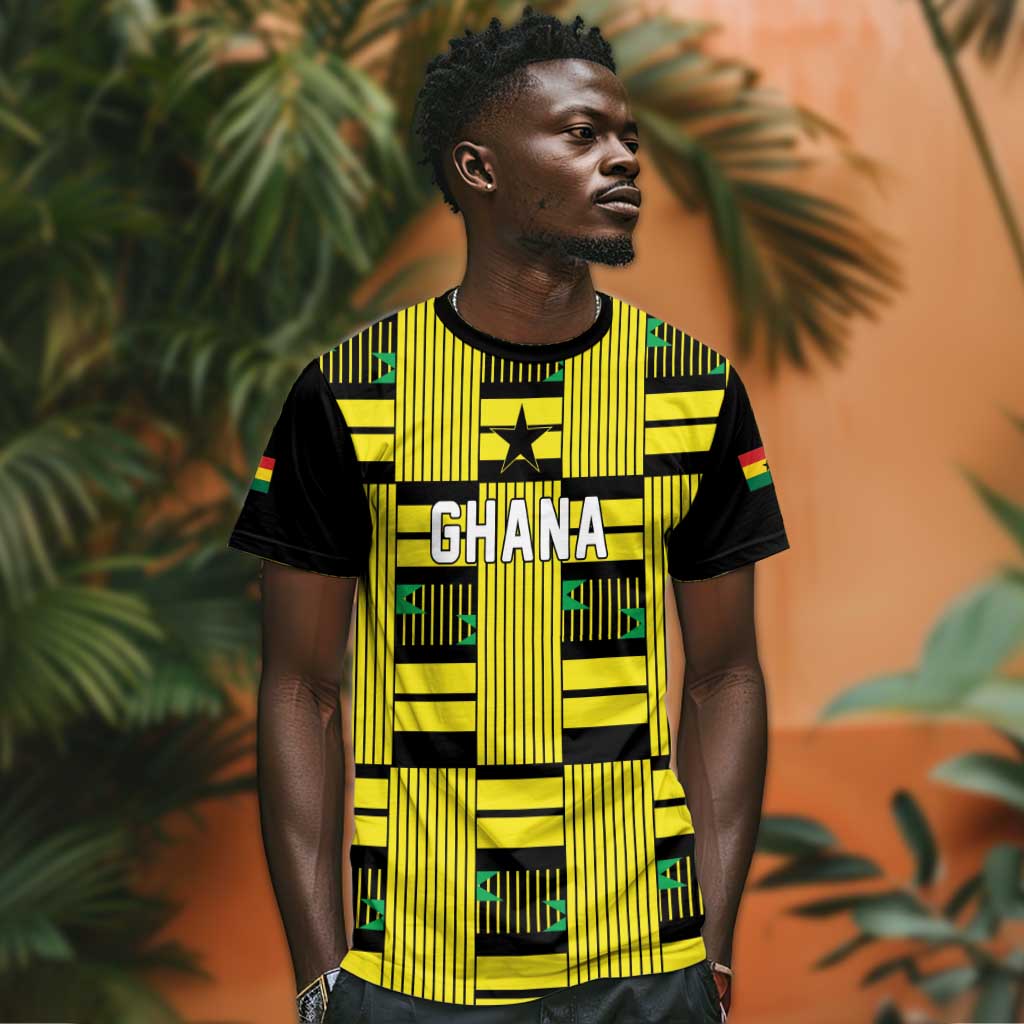 Custom World Football 2026 Ghana T shirt Rise With The Black Stars