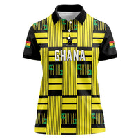 Custom World Football 2026 Ghana Women Polo Shirt Rise With The Black Stars