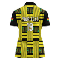 Custom World Football 2026 Ghana Women Polo Shirt Rise With The Black Stars