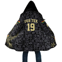 Custom World Football 2026 Ghana Cloak Black Stars Rise with Black Adinkra Pattern