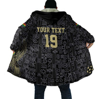 Custom World Football 2026 Ghana Cloak Black Stars Rise with Black Adinkra Pattern