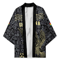 Custom World Football 2026 Ghana Kimono Black Stars Rise with Black Adinkra Pattern