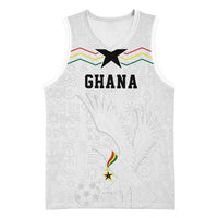 Custom World Football 2026 Ghana Basketball Jersey Black Stars Rise with White Adinkra Pattern