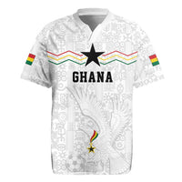 Custom World Football 2026 Ghana Rugby Jersey Black Stars Rise with White Adinkra Pattern