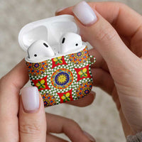 Green Sicilian Majolica Lemon Sun Art AirPods Case