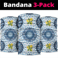 Blue Sicilian Majolica Lemon Sun Art Neck Gaiter