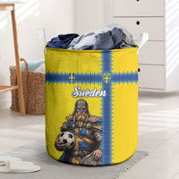 World Football 2026 Sweden Laundry Basket Go Blagult Viking Glory