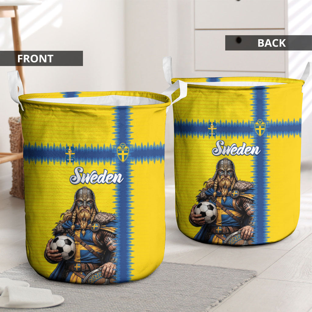World Football 2026 Sweden Laundry Basket Go Blagult Viking Glory