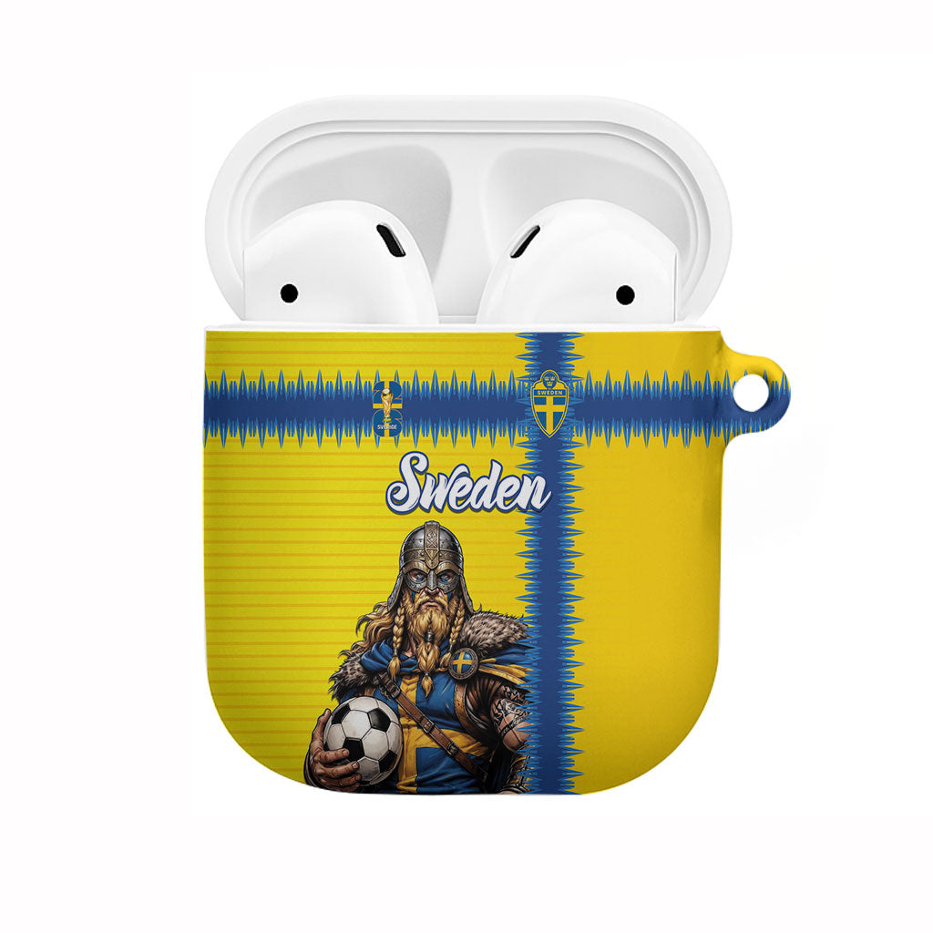 World Football 2026 Sweden AirPods Case Go Blagult Viking Glory