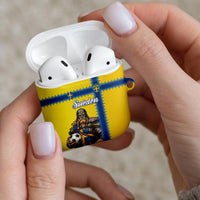 World Football 2026 Sweden AirPods Case Go Blagult Viking Glory
