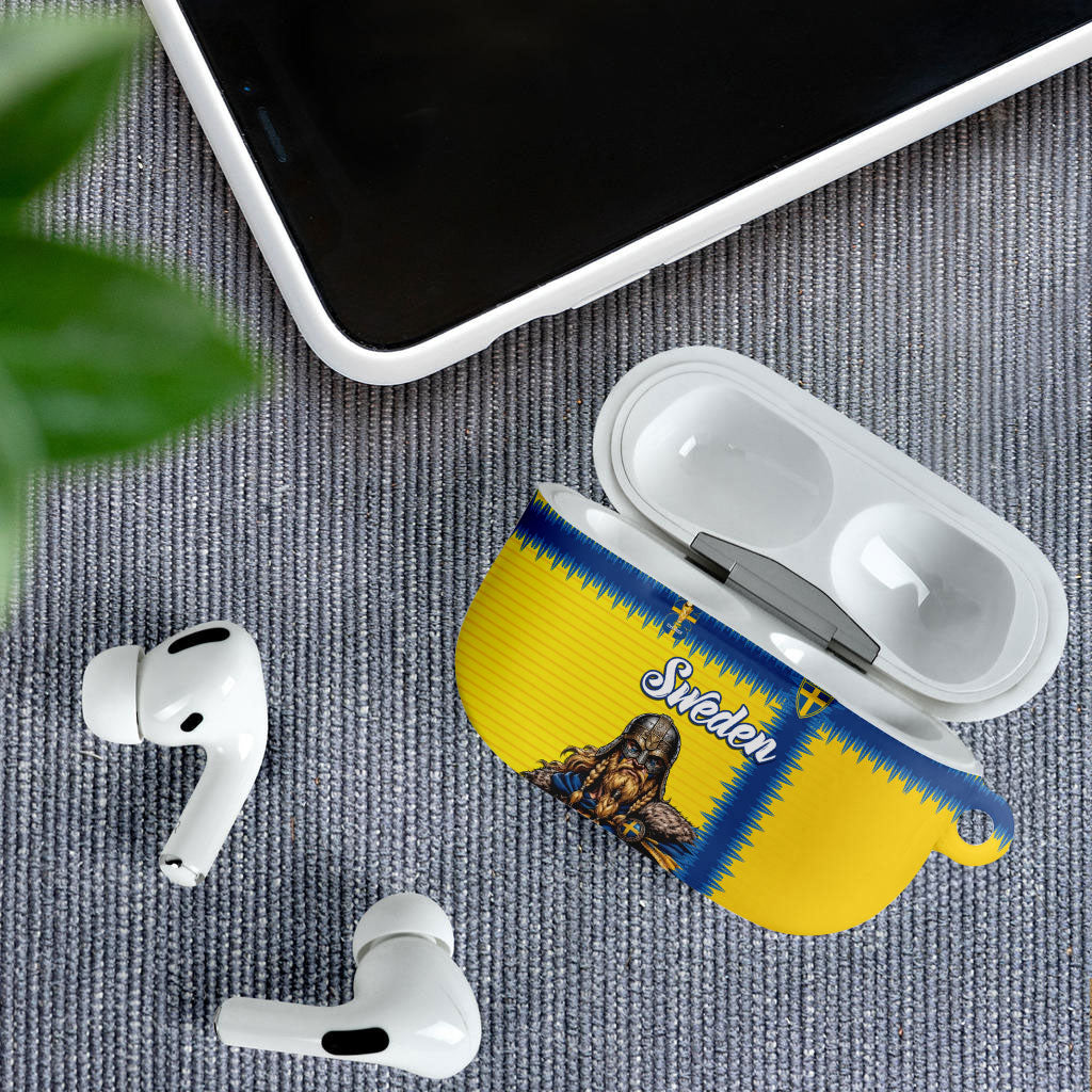 World Football 2026 Sweden AirPods Case Go Blagult Viking Glory