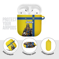 World Football 2026 Sweden AirPods Case Go Blagult Viking Glory