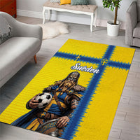 World Football 2026 Sweden Area Rug Go Blagult Viking Glory