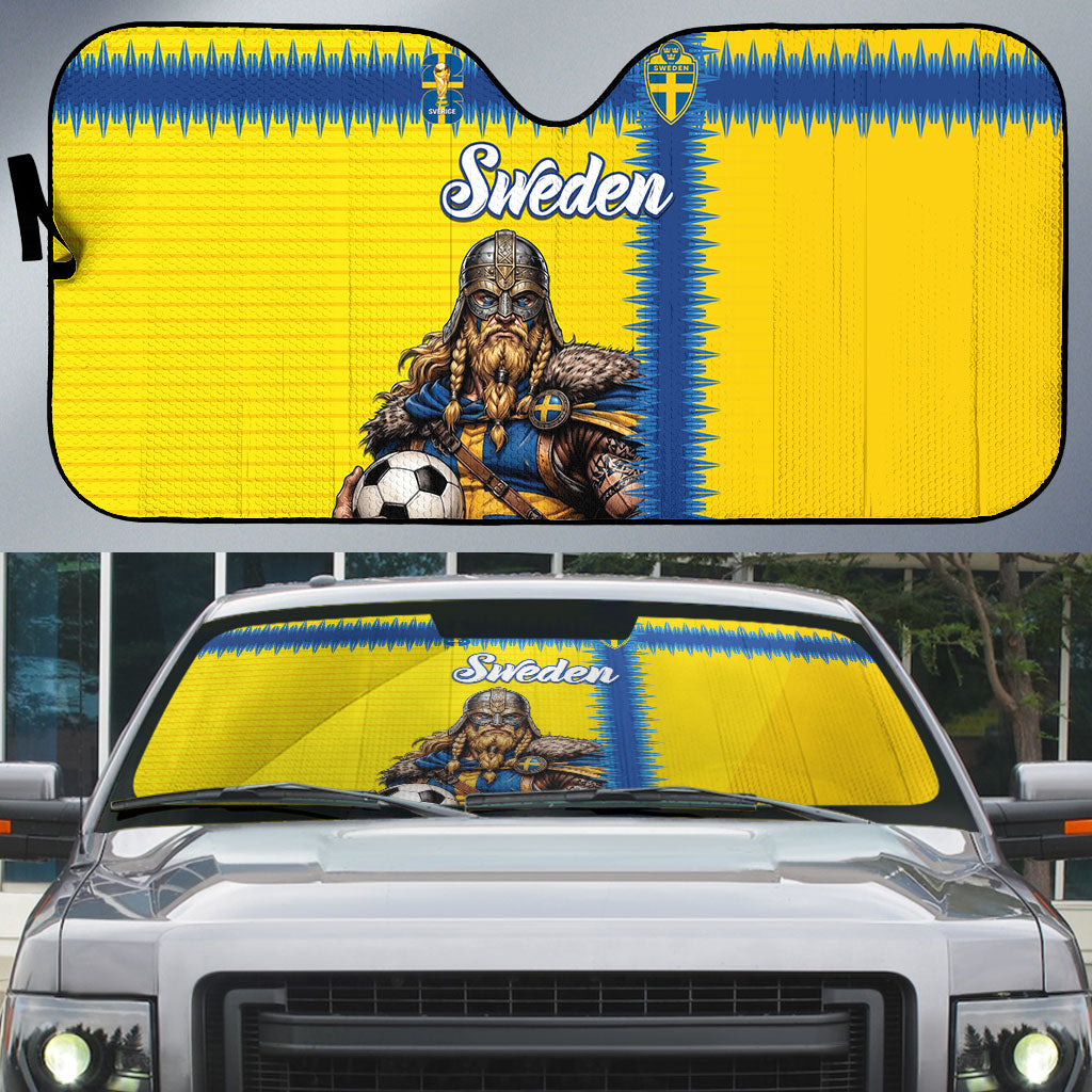 World Football 2026 Sweden Auto Sun Shade Go Blagult Viking Glory