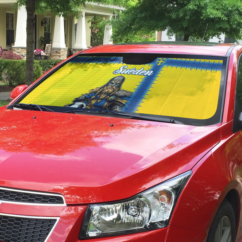 World Football 2026 Sweden Auto Sun Shade Go Blagult Viking Glory