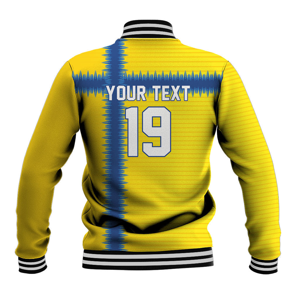 Custom World Football 2026 Sweden Baseball Jacket Go Blagult Viking Glory