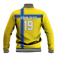 Custom World Football 2026 Sweden Baseball Jacket Go Blagult Viking Glory