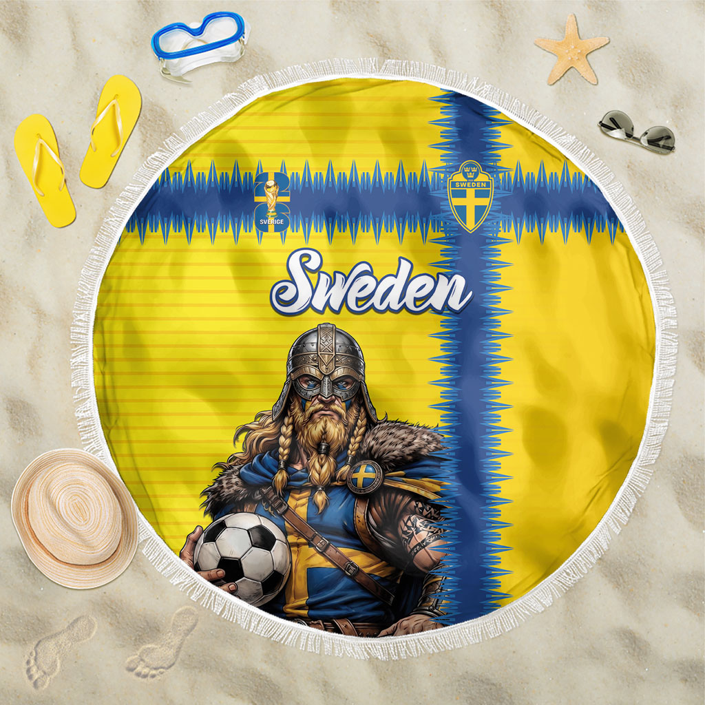 World Football 2026 Sweden Beach Blanket Go Blagult Viking Glory