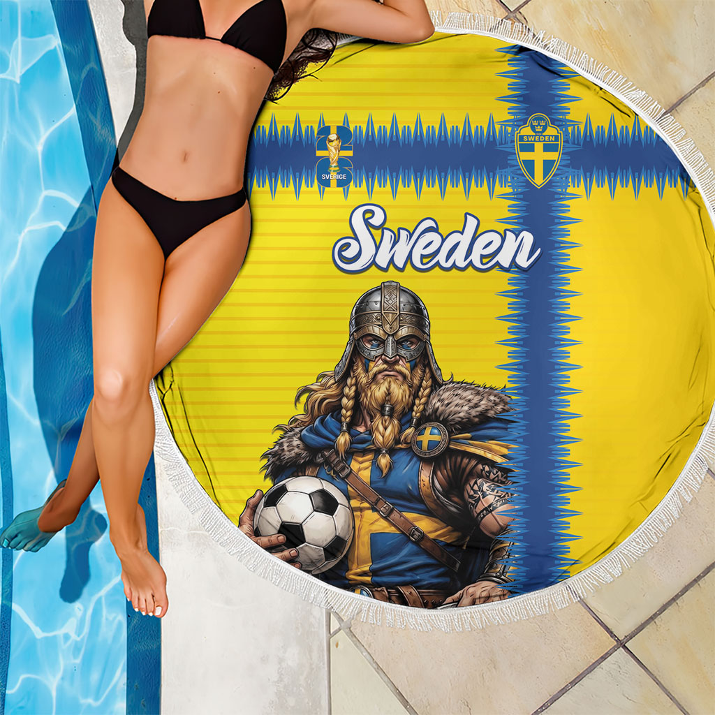 World Football 2026 Sweden Beach Blanket Go Blagult Viking Glory