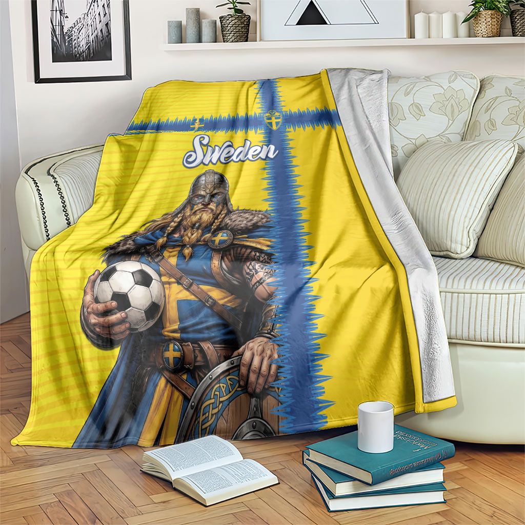 World Football 2026 Sweden Blanket Go Blagult Viking Glory