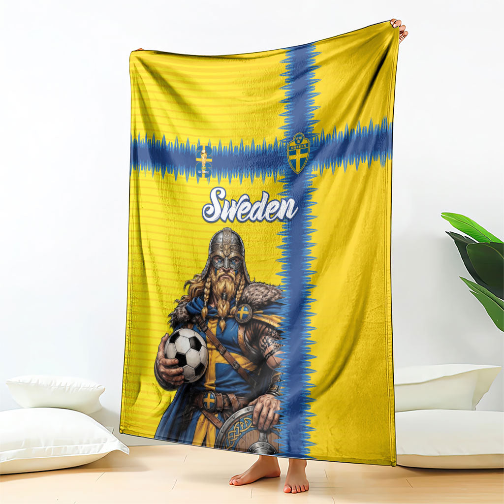 World Football 2026 Sweden Blanket Go Blagult Viking Glory