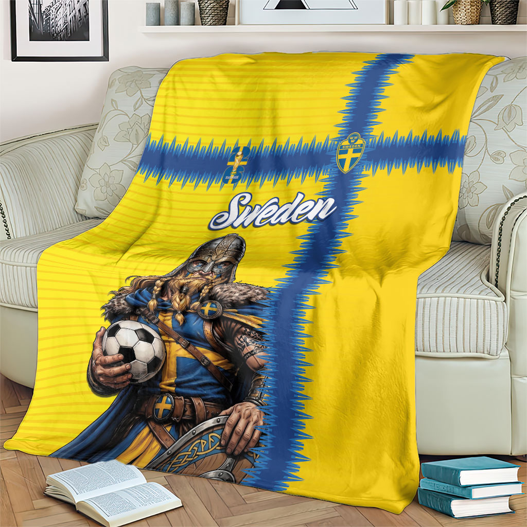 World Football 2026 Sweden Blanket Go Blagult Viking Glory