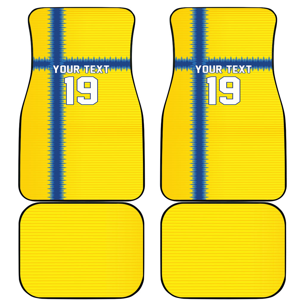 Custom World Football 2026 Sweden Car Mats Go Blagult Viking Glory