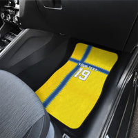 Custom World Football 2026 Sweden Car Mats Go Blagult Viking Glory