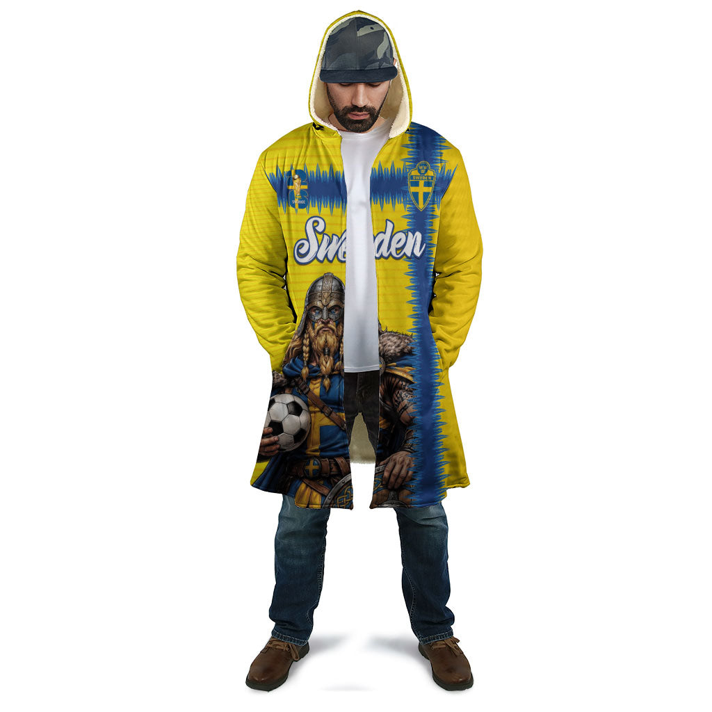 Custom World Football 2026 Sweden Cloak Go Blagult Viking Glory