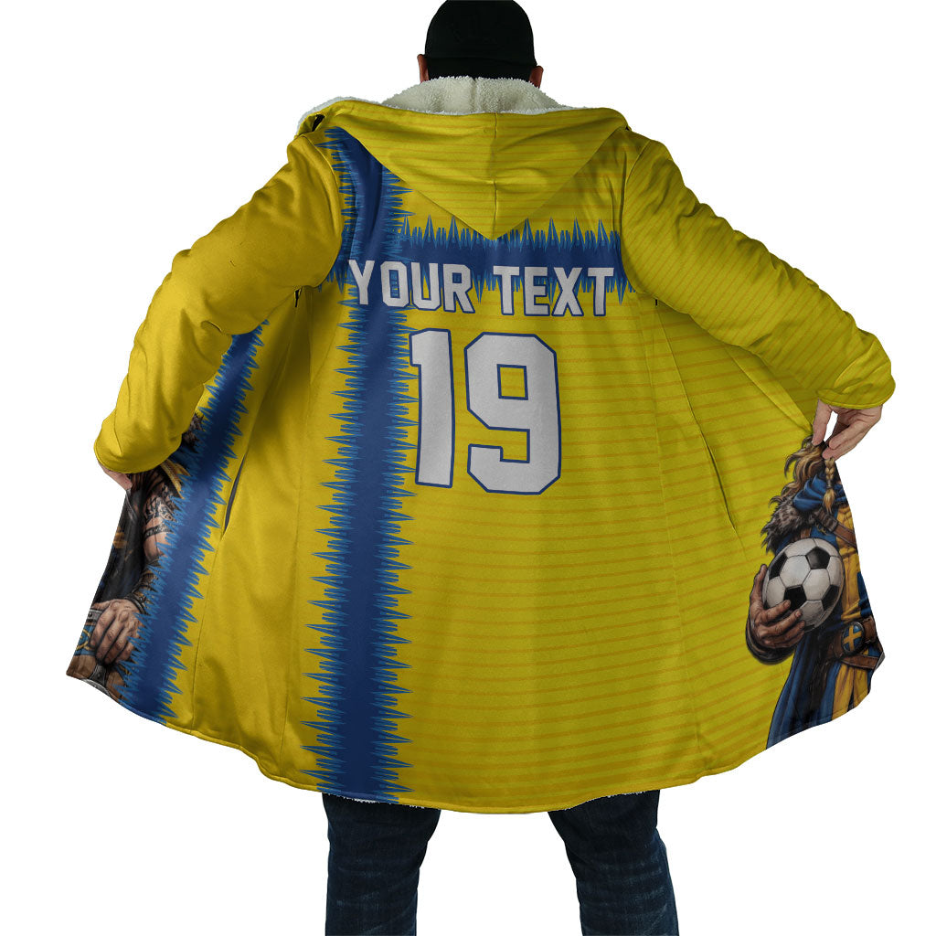 Custom World Football 2026 Sweden Cloak Go Blagult Viking Glory