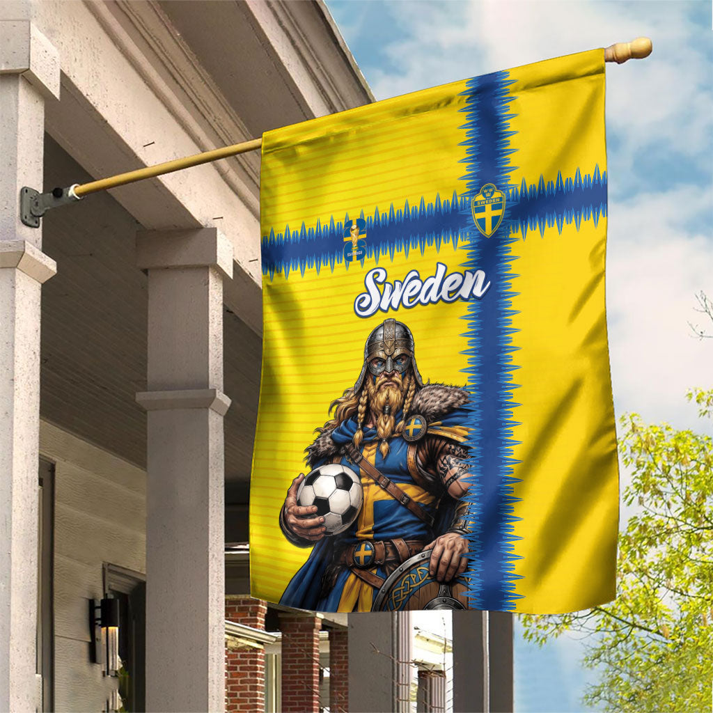 World Football 2026 Sweden Garden Flag Go Blagult Viking Glory