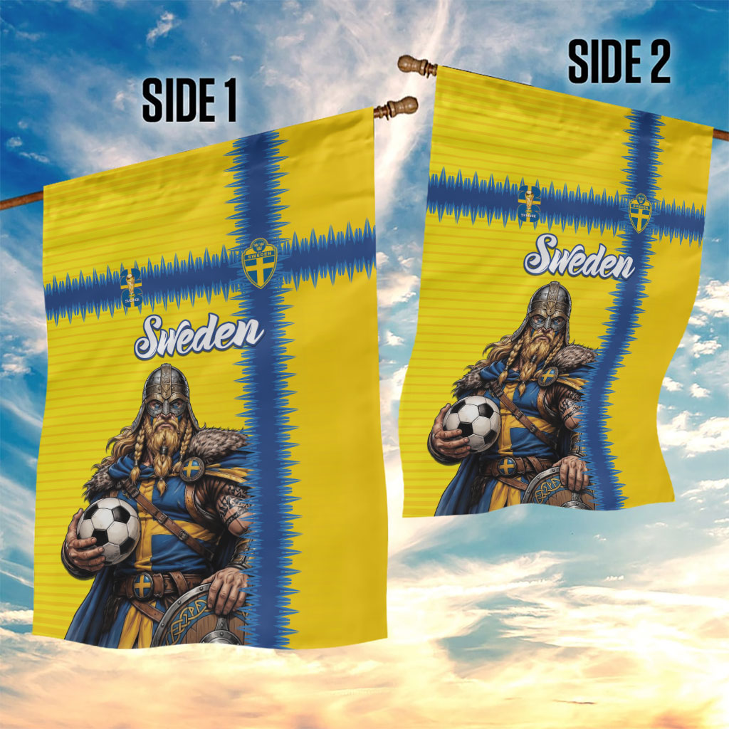World Football 2026 Sweden Garden Flag Go Blagult Viking Glory