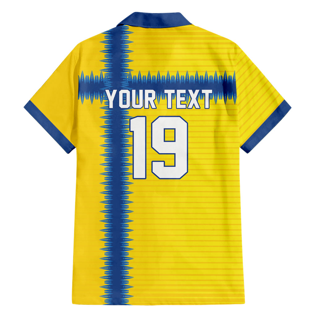 Custom World Football 2026 Sweden Hawaiian Shirt Go Blagult Viking Glory