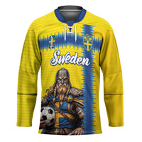 Custom World Football 2026 Sweden Hockey Jersey Go Blagult Viking Glory